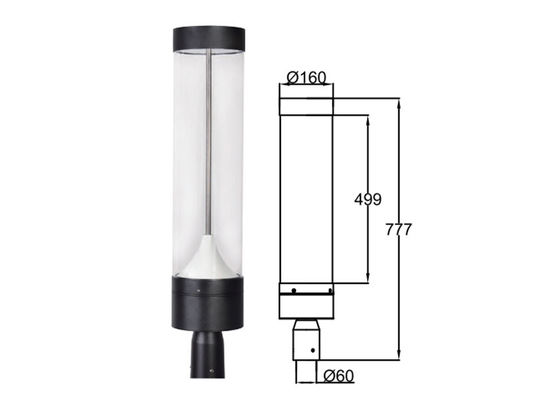 3030 Lumières de paysage extérieures à LED Pulvérisation électrostatique anti-UV