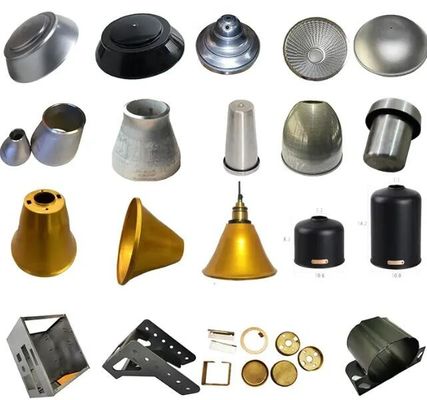 Parties de filature de métaux pour l'industrie légère Composants métalliques en tôle d'aluminium sur mesure